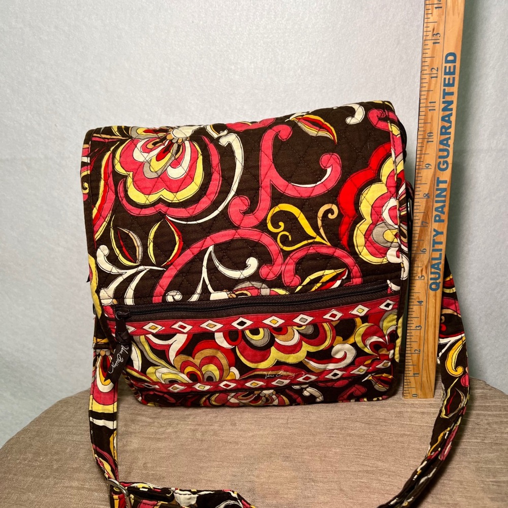 Vera Bradley Puccini Crossbody Messenger Bag retired pattern Boho Whimsigoth - Picture 9 of 11